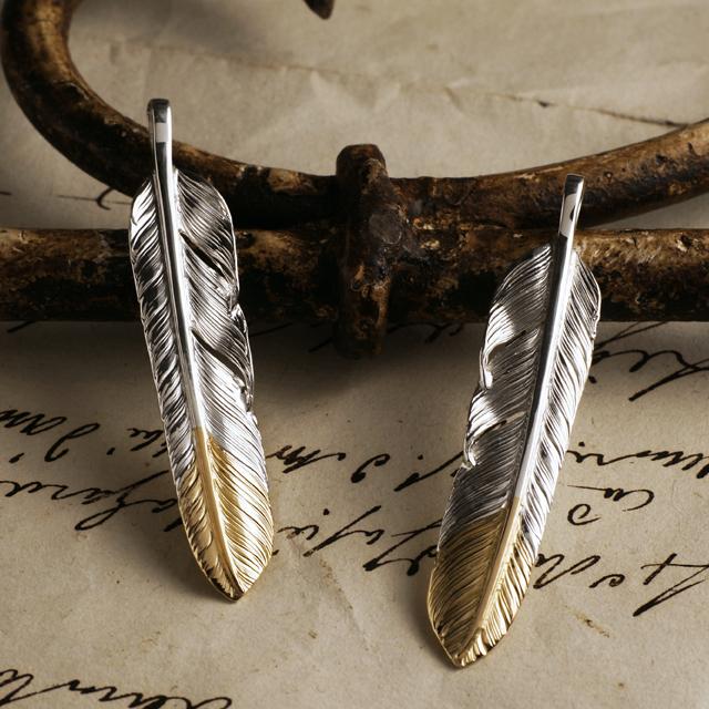 鷲見太郎 Pendant ペンダント】MフライトフェザーK18イエローゴールド