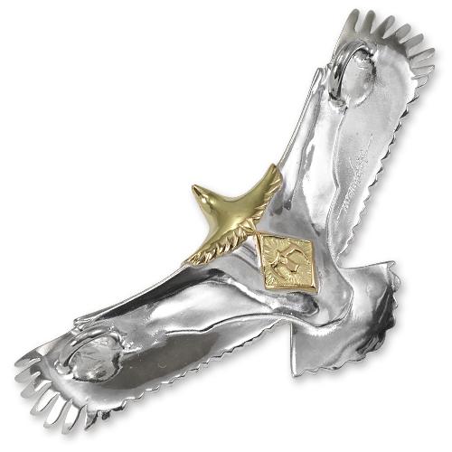 【最終値下げ】 【鷲見太郎　Pendant　ペンダント】イーグルペンダントeg-02 w/レインボートパーズK18カップ/オーバル5×7【送料無料】 【WSO2294728457】(80454円)