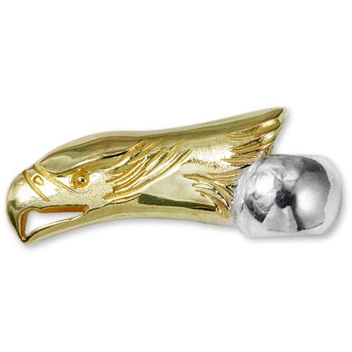 鷲見太郎 Pendant ペンダント】K18イーグルフェイスビーズ【送料無料