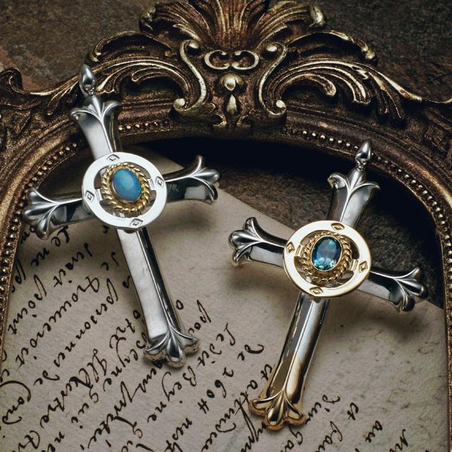 鷲見太郎 Pendant ペンダント】クロスK18YGトップペンダント w