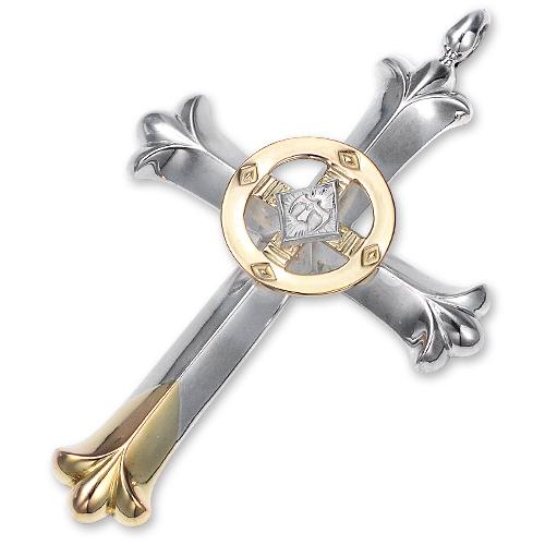 鷲見太郎 Pendant ペンダント】クロスK18イエローゴールドトップ 