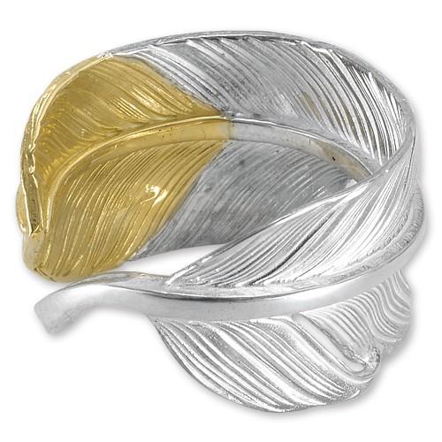 鷲見太郎 Ring リング】LフライトフェザーK18イエローゴールドトップ