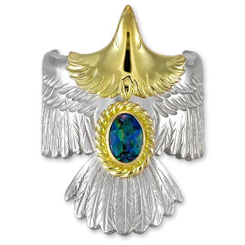 鷲見太郎 Ring リング】イーグルリング/K18イエローゴールドヘッド w