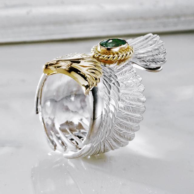 鷲見太郎 Ring リング】イーグルリング/K18イエローゴールドヘッド w