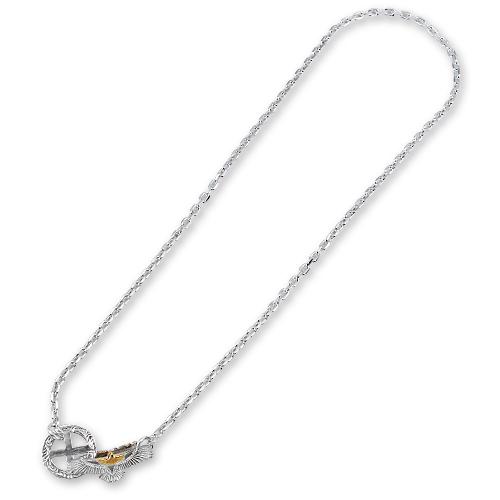 【鷲見太郎　Necklace　ネックレス】GSイーグルフック&メディシンホイール/チェーンK【送料無料】の画像