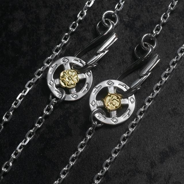 鷲見太郎 サンダーフック メディスンホイール チェーン ネックレス　唐草 鷲見太郎 Necklace ネックレス】サンダーフック&メディシンホイール
