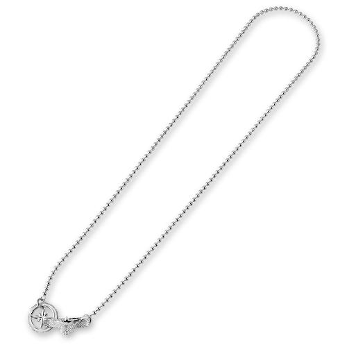【鷲見太郎　Necklace　ネックレス】イーグルフック&スターデザインリバーシブルホイール/ボールチェーン60cm【送料無料】の画像