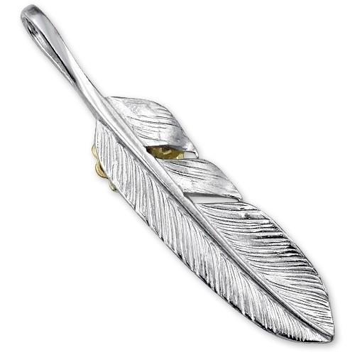【鷲見太郎　Pendant　ペンダント】Sフェザーペンダント02 w/K18コンチョ【送料無料】_2