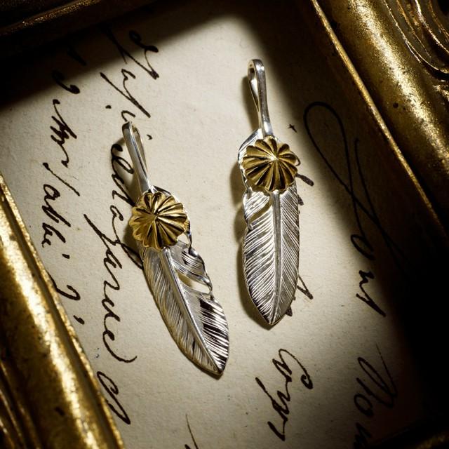 【鷲見太郎　Pendant　ペンダント】Sフェザーペンダント02 w/K18コンチョ【送料無料】_3