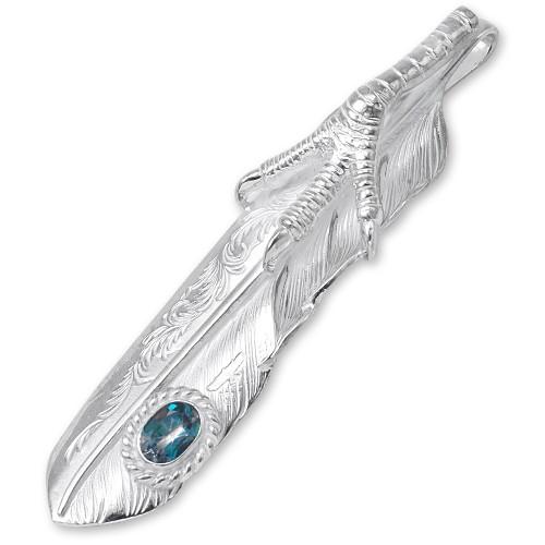 鷲見太郎 Pendant ペンダント】Lアラベスクフライトフェザーペンダント