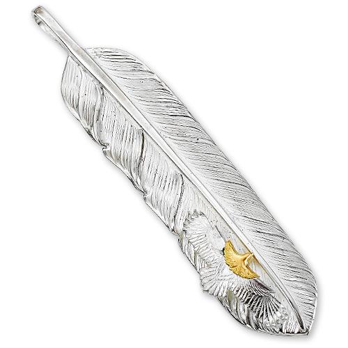 鷲見太郎 Pendant ペンダント】Lフライトフェザーペンダント02 w/eg