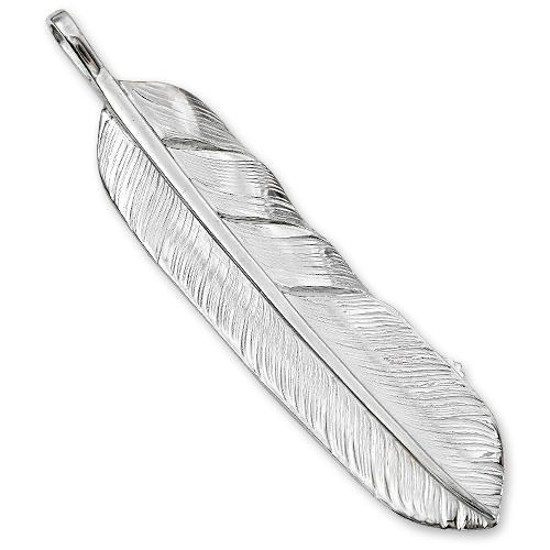 鷲見太郎フェザー ペンダントトップ シルバー 鷲見太郎 Pendant ペンダント】Lフライトフェザーペンダント02 w/eg