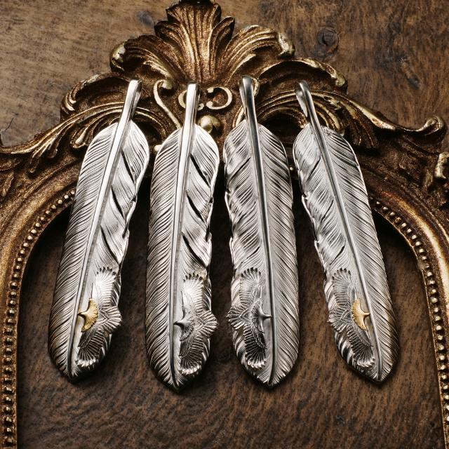鷲見太郎 Pendant ペンダント】Lフライトフェザーペンダント02 w/eg