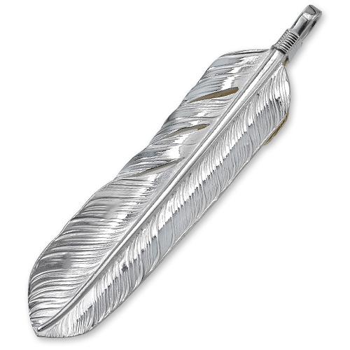 鷲見太郎 Pendant ペンダント】Lアラベスクフライトフェザー&K18ハート