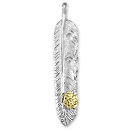 鷲見太郎 Pendant ペンダント】Mフライトフェザーペンダント01 w
