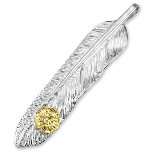 鷲見太郎 Pendant ペンダント】Mフライトフェザーペンダント01 w/S K18