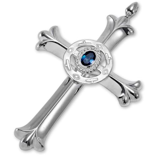 鷲見太郎 Pendant ペンダント】クロスペンダントw/レインボートパーズ