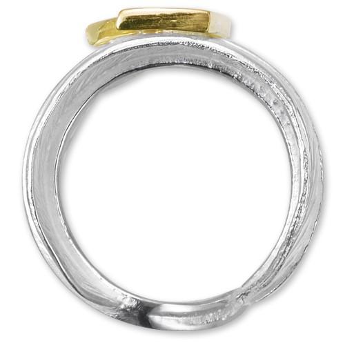 【鷲見太郎　Ring　リング】Lフライトフェザーリング01 w/K18ビッグサンダー【送料無料】の画像