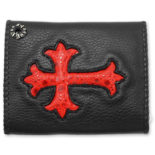 【VAN AMBURG LEATHERS　ヴァンアンバーグレザーズ　Wallet　ウォレット　財布】円スタイルウォレット/カウハイドw/クロスインレイ【送料無料】の画像