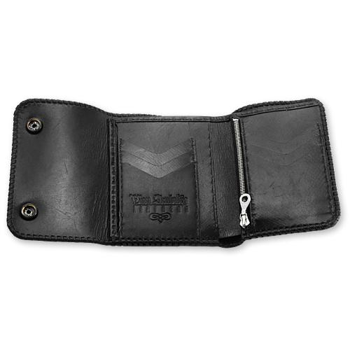 【VAN AMBURG LEATHERS　ヴァンアンバーグレザーズ　Wallet　ウォレット　財布】円スタイルウォレット/カウハイドw/クロスインレイ【送料無料】の画像