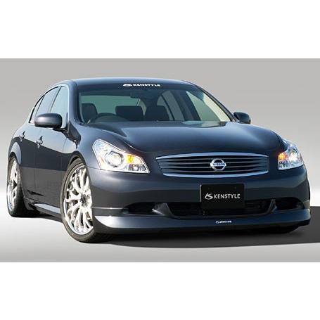 【ブラック塗装済】V36 スカイライン セダン フロントハーフリップスポイラー ブラック塗装済】V36 スカイライン セダン フロントハーフリップ