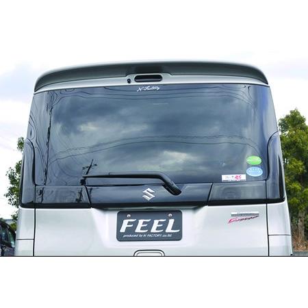 スペーシア カスタム MK32S 前期 リアガーニッシュカバー 左右セット スモーク FEEL/フィール