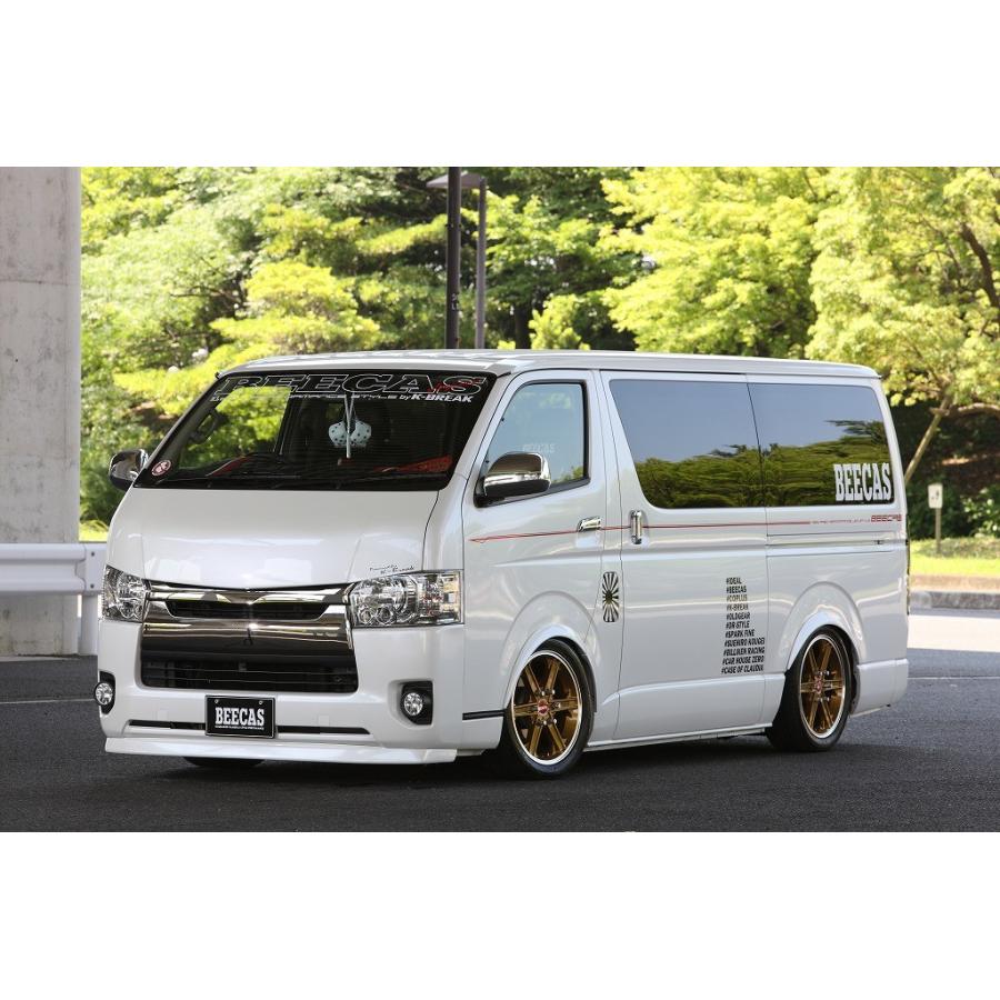 ハイエース 200系 標準 4型 フロントスポイラー 塗装済 FLAT BEECAS