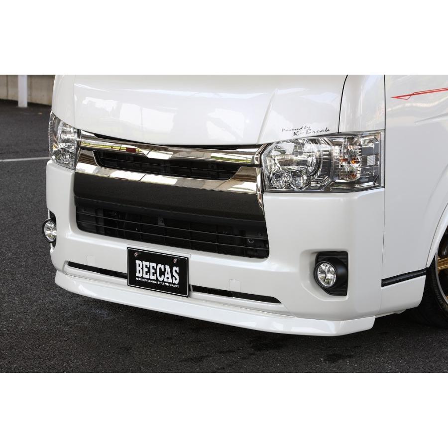 ハイエース 200系 標準 4型 フロントスポイラー 塗装済 FLAT BEECAS