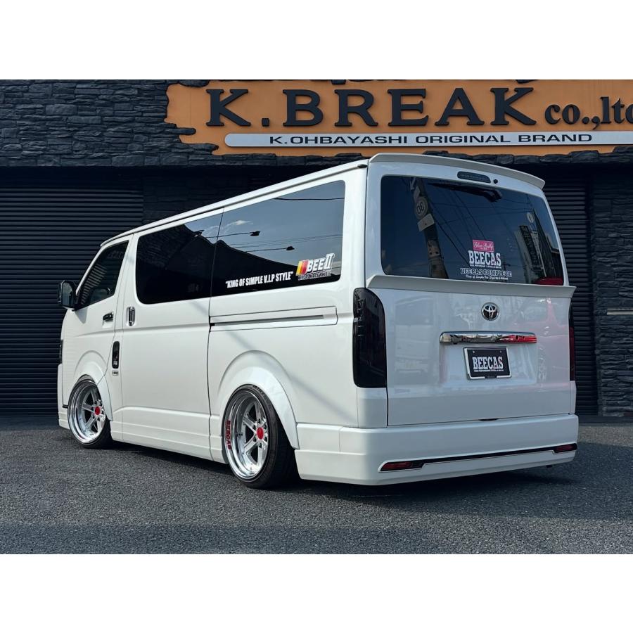 ハイエース200系/4型/ナロー用/1E7/K-BREAK/ビーキャス/リヤバンパーのみ BEECAS ハイエース 200系 4型 標準車 リアバンパースポイラー
