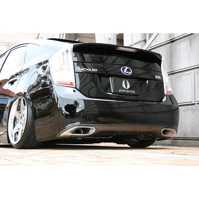 プリウス ZVW30 前期 エアロ専用マフラーカッター（左右出し