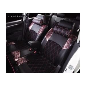 モコ MG22S 全車(G,E,S) シートカバー ヴィーナスラインプレミアム[ベイビイピンクパイソン/スエードタイプ] K-BREAK（ケイブレイク）