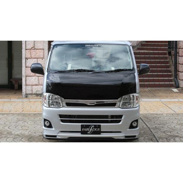 ハイエース200系、3型用ファブレスリップスポイラー ハイエース 200系 3型(2010.7〜2013.10) フロントリップスポイラー