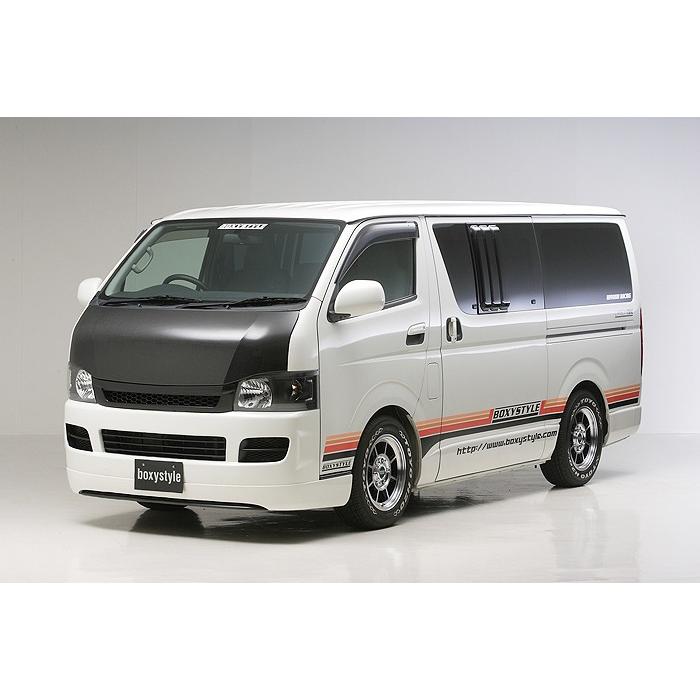 ハイエース 200系 ナロー 1・2型 ユーロカーボンボンネット BOXYSTYLE