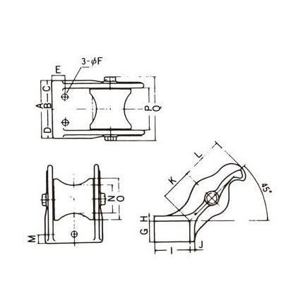 アルミツノローラー NP-120 【メーカー品番：Q4XNKKG00016】 ニッコー機材 