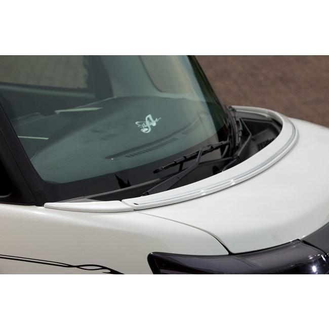タントカスタム LA600S/610S 前期 ボンネットスポイラー(3P/メッキ