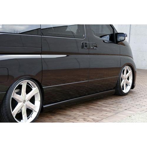 エルグランド E51 G/X用 MC後期 XL/X/VG/V 用 サイドステップ 塗装済 ゼウス グレースライン