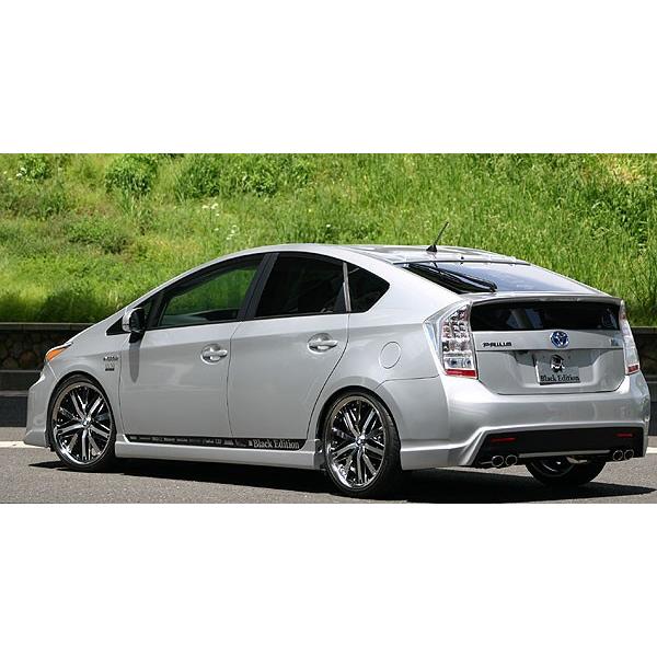 【２点セット】 プリウス ZVW30 エアロ3点セット（LEDランプ付） 塗装済 乱人 ブラックエディション 【TM3230311745】(113256円)