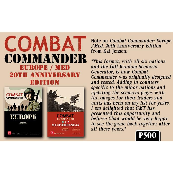 GMT: Combat Commander: Europe/Med. 20th Anniversary Edition_1