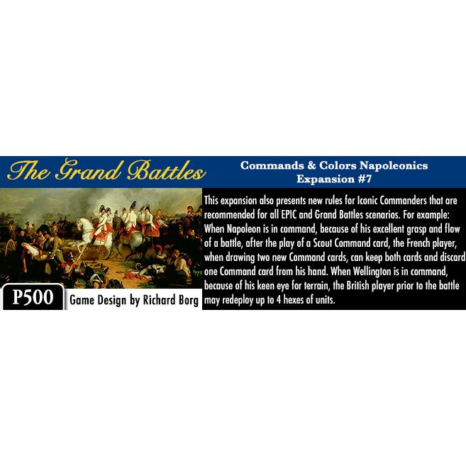GMT: Commands \u0026 Colors: Napoleonics Expansion 7: The Grand Battlesの画像
