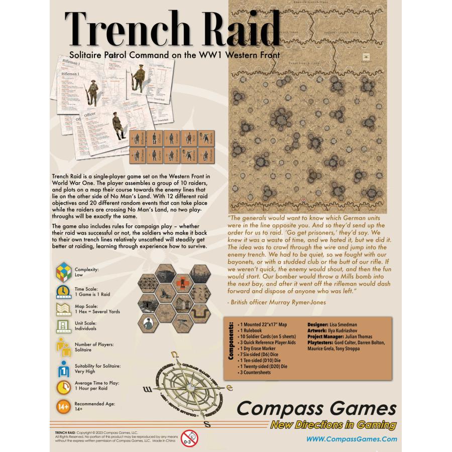 Trench Raid: Solitaire Patrol Command on the WW1 Western Front