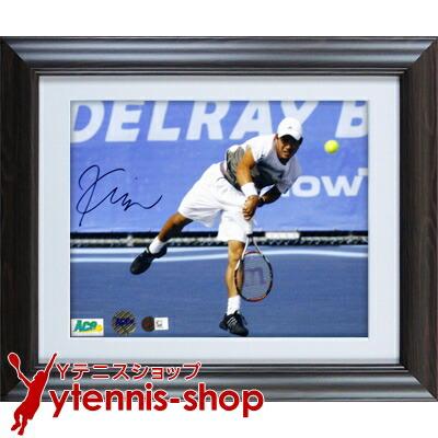 錦織圭　サイン入り写真　額縁入り 錦織圭選手 直筆サイン入り記念フォトパネル ACE AUTHENTIC社-1