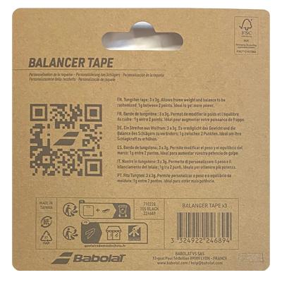 バボラタングステン製バランサーテープ ウェイト ブラック 3g x 3本 |  | 01