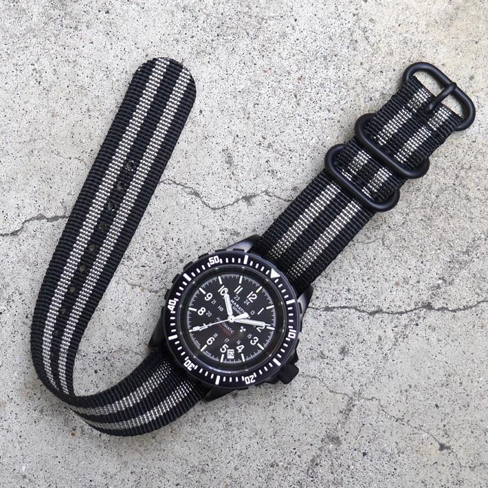 春のコレクション 新品ミリタリー NATOバンド 腕時計 黒 カジュアル アウトドア