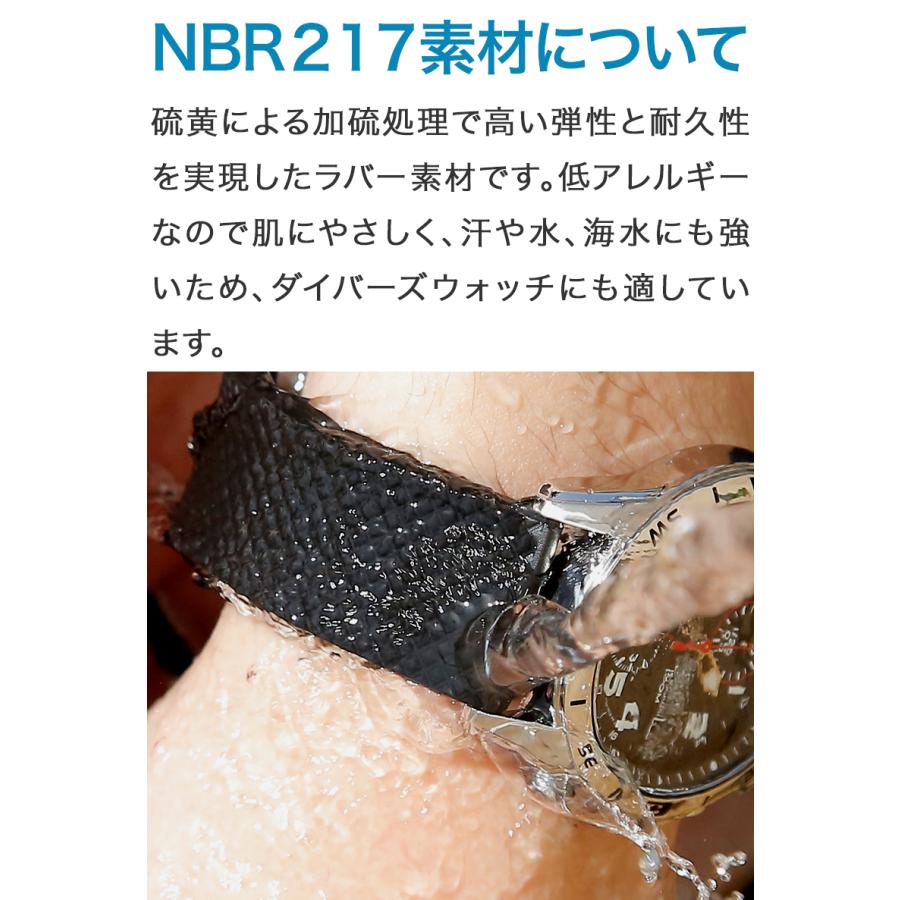 時計ベルト 腕時計バンド BC ボネット・シンチュリーニ ラバー リバーシブル 18mm20mm22mm24mm【交換工具・ばね棒つき】の画像