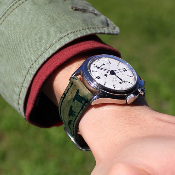 時計ベルト バンド 腕時計バンド FLUCO Horween Shell Cordovan