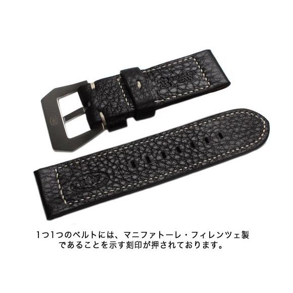 パネライ 純正 レザーバンド ブラック 22/20㎜ For PANERAI パネライ 幅22/24/26mm 時計バンド レザーベルト