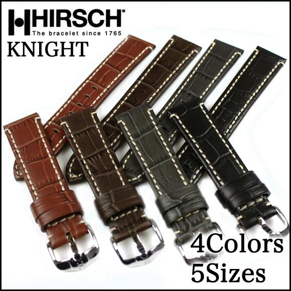 時計ベルト バンド 腕時計バンド HIRSCH KNIGHT ナイト レザー