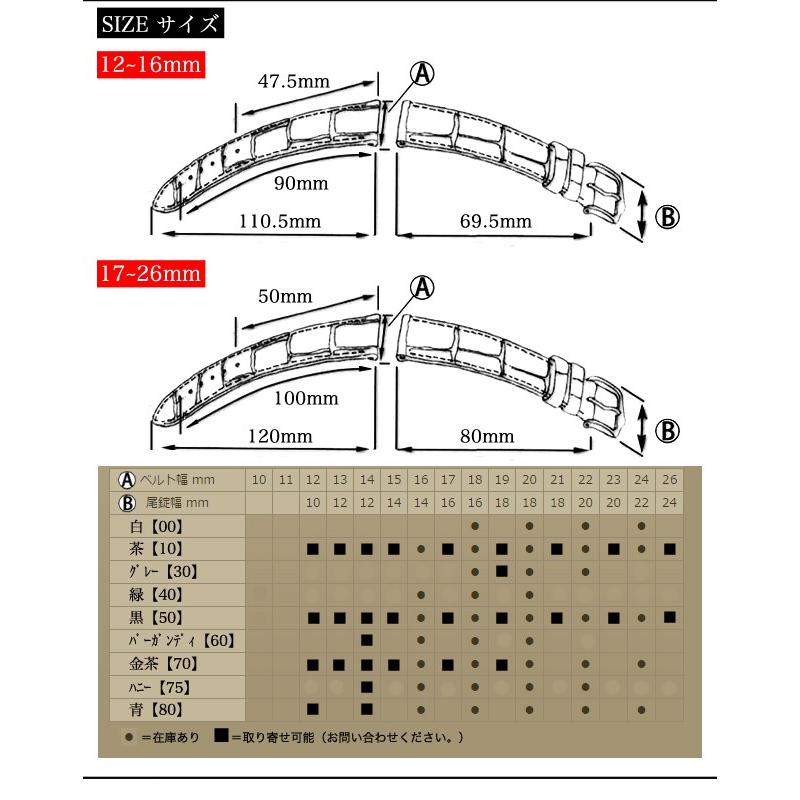 時計ベルト バンド 腕時計バンド HIRSCH Duke アリゲーター型