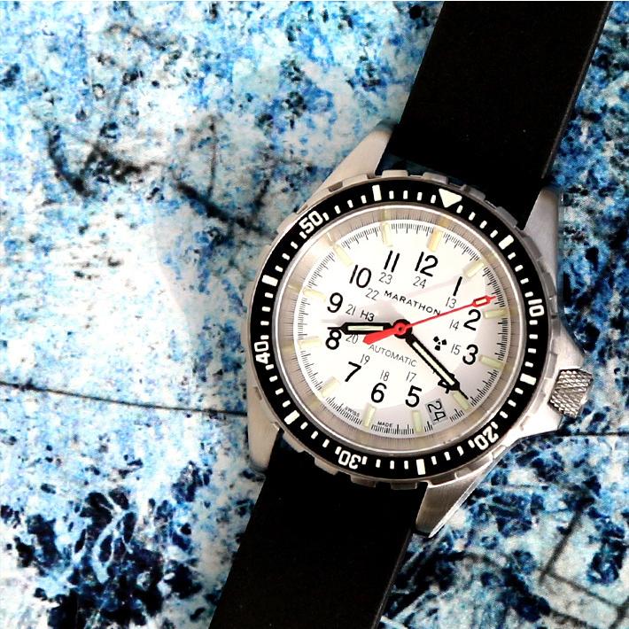 時計 腕時計 MARATHON GSAR 36mm Arctic Edition Automatic Divers 300M 【ホワイトダイアル】 マラソン WW194026-WD｜chronoworldjapan｜08