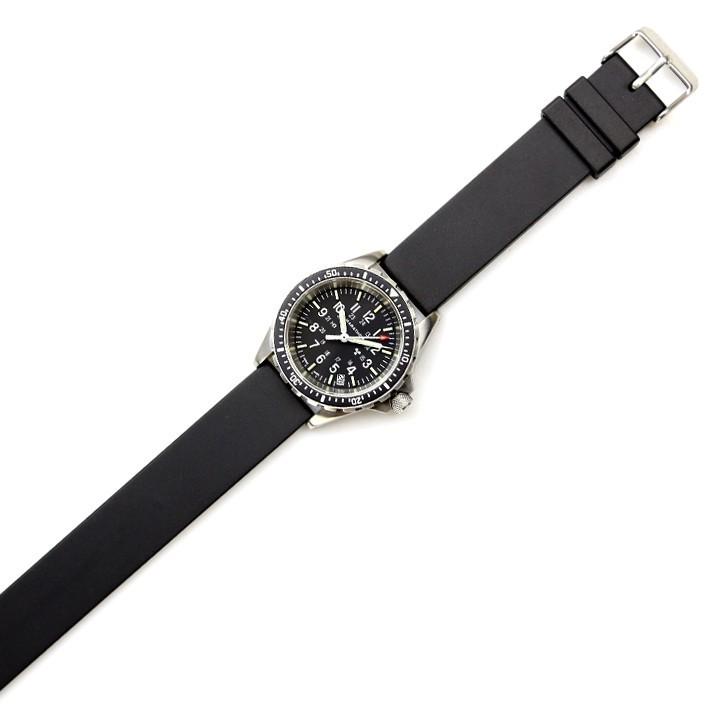 MilitadoミリタリーウォッチNATO 黒ラバーベルト2本付き 新品 1024-0ww0050_a1.jpg